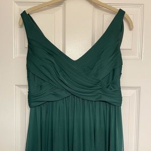 David’s Bridal Cowl Neck Gown